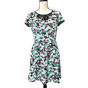 🩵Kensie Floral Print Midi Dress